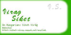 virag siket business card
